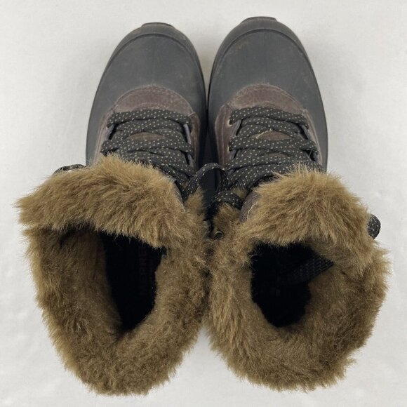 Merrell Aurora 6 Ice+ Boots Women’s 5 Espresso Waterproof Winter Faux Fur 200gm - Picture 9 of 11